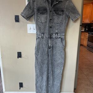 Gap Gray Denim Jumpsuit!